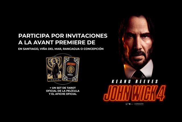 ¡Participa por invitaciones a la Avant Premiere de John Wick 4!